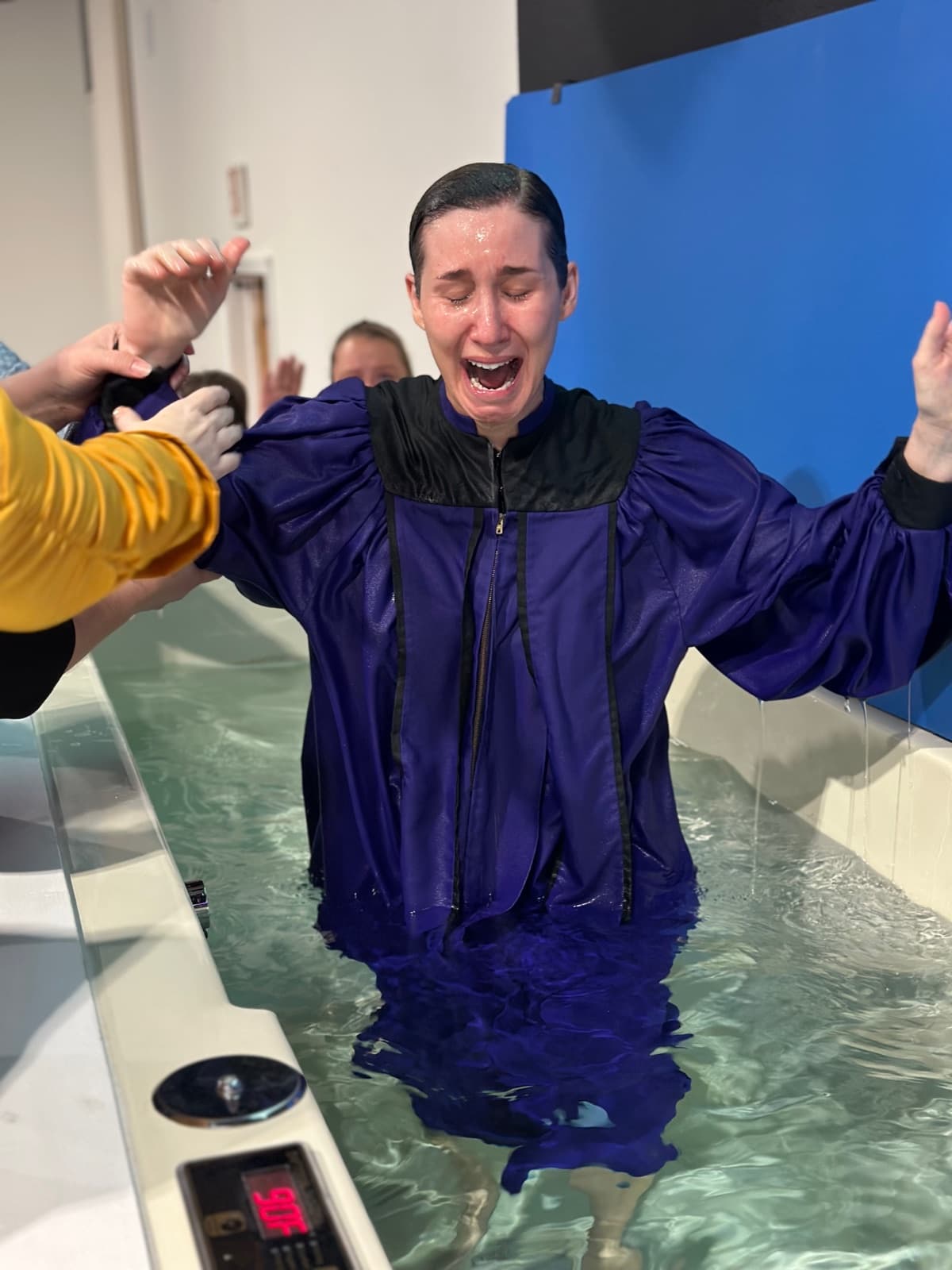 A baptism at New Life Apostolic